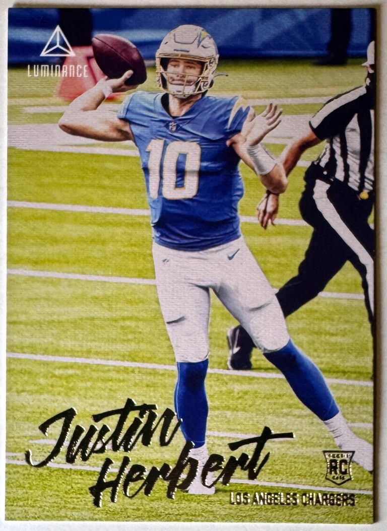 Justin Herbert 2020 Chronicles Luminance Rookie Card (RC) #203 ( LA Chargers)