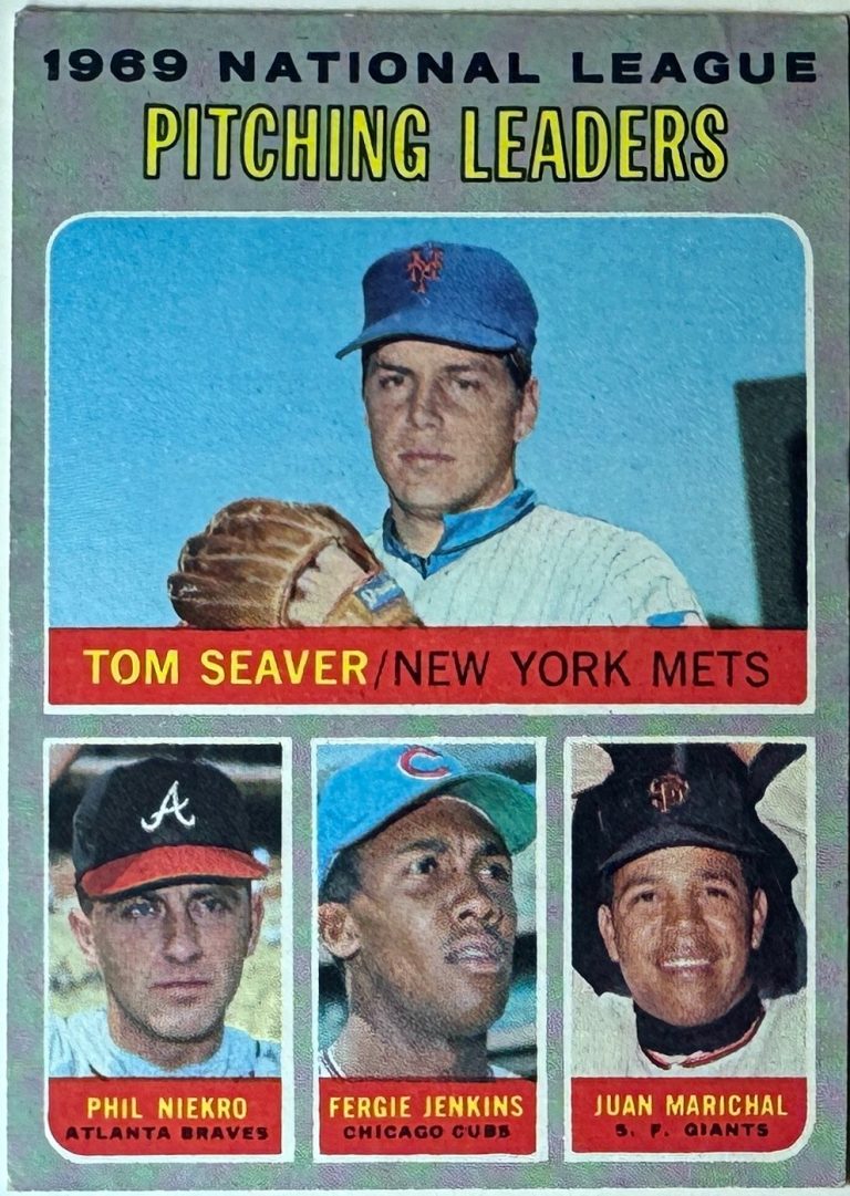Tom Seaver/Niekro/Jenkins/Marichal  1970 Topps 69 NL Pitching Leaders Card #69