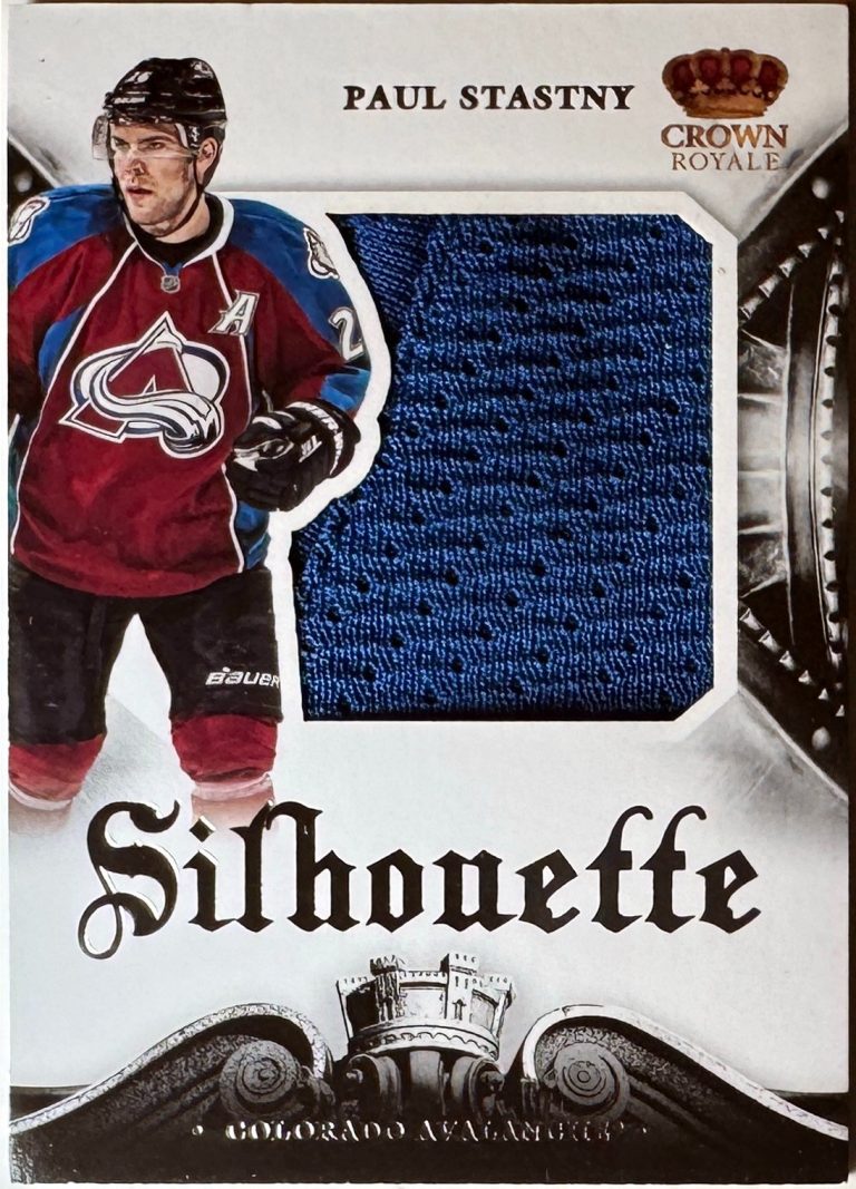 Paul Stastny 2013-14 Panini Crown Royale Silhouette Game Worn Relic Card #S-PAS