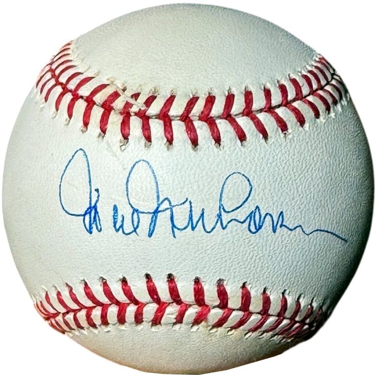 Hal Newhouser signed ROAL Rawlings OFC American League Baseball minor tone - COA