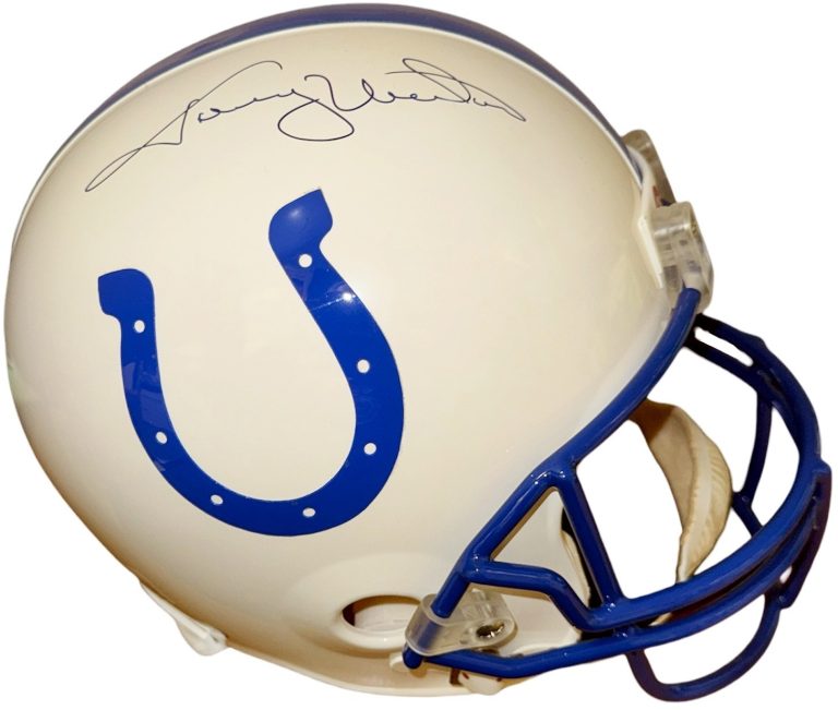 Johnny Unitas signed Baltimore Colts Riddell FS Rep Helmet-PSA#2A05623 & Beckett