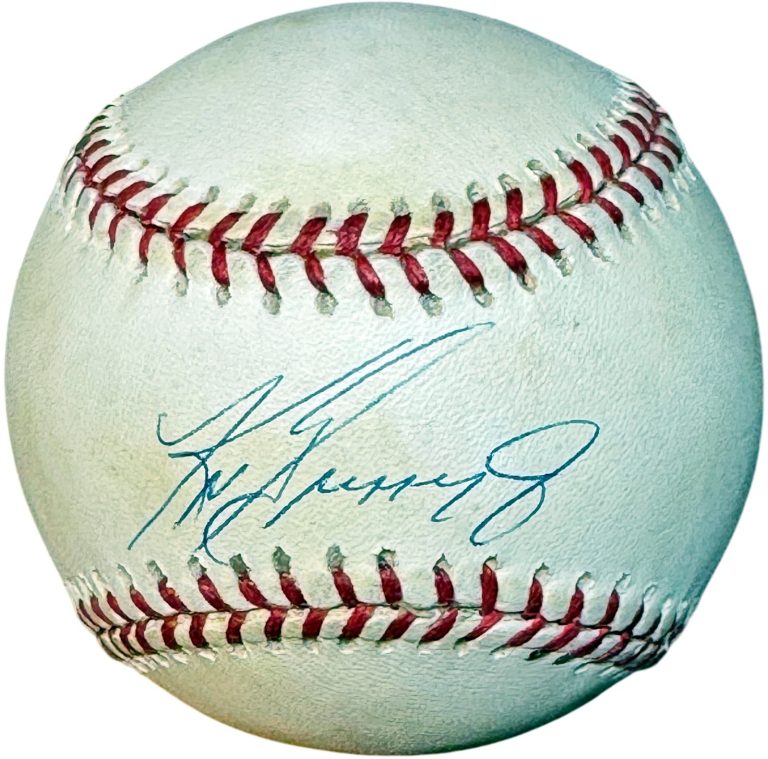 Ken Griffey, Jr. signed OFC Rawlings American League Baseball tone- Beckett Rev