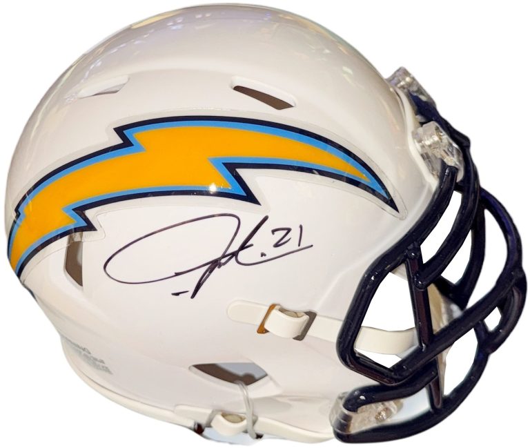 LaDainian Tomlinson signed San Diego Chargers Riddell Speed Mini Helmet #21- BAS