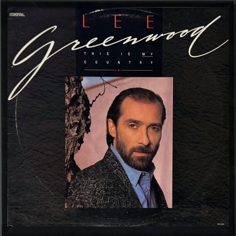 Lee Greenwood signed 1988 This Is My Country Album/LP/Vinyl Record Framed- JSA