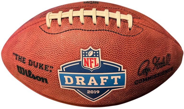 2019 NFL Draft Logo Wilson Leather Official 