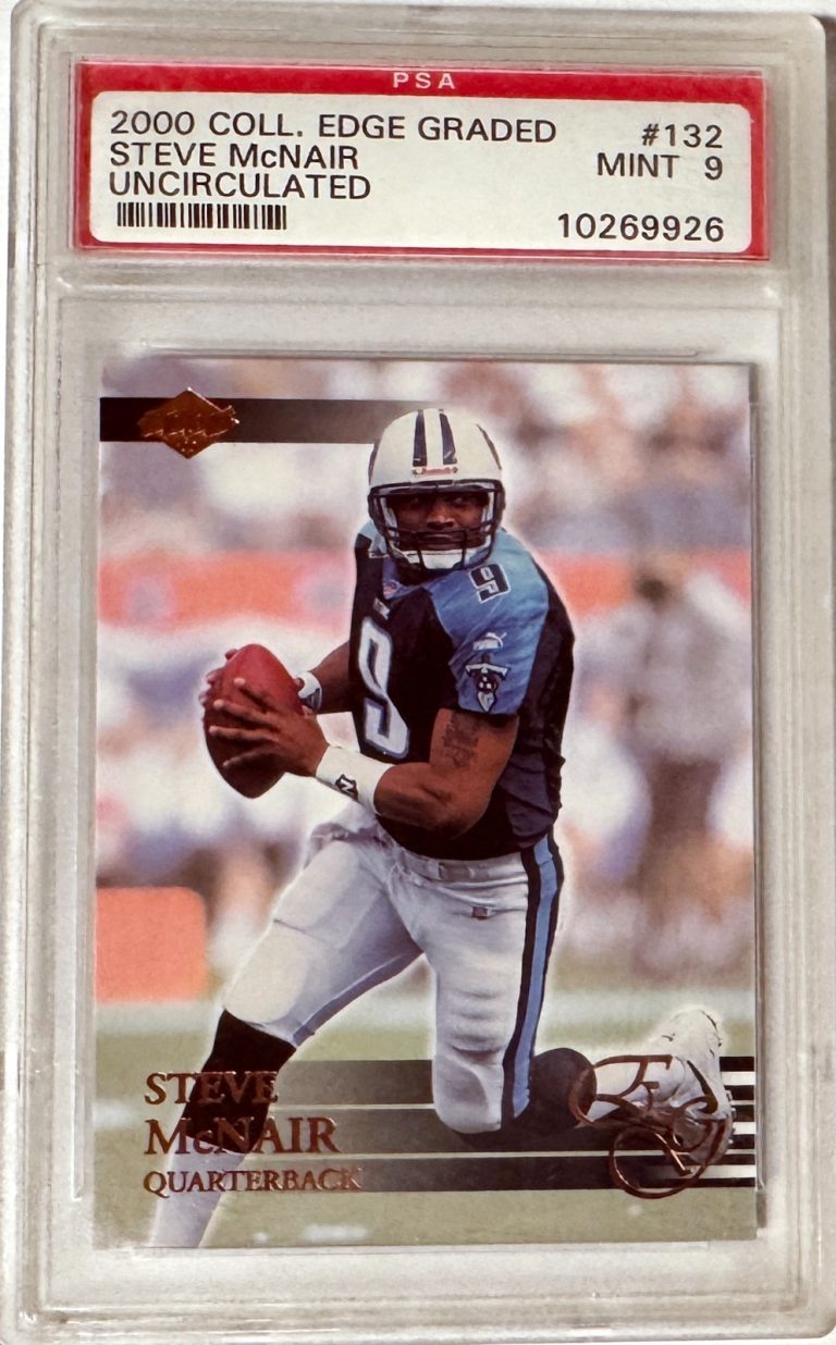 Steve McNair 2000 Collector's Edge Uncirculated  #132 /5000 - PSA Graded 9 Mint