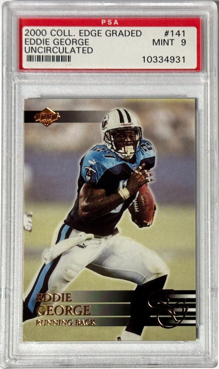 Eddie George 2000 Collector's Edge Uncirculated Card #141- PSA Graded 9 Mint