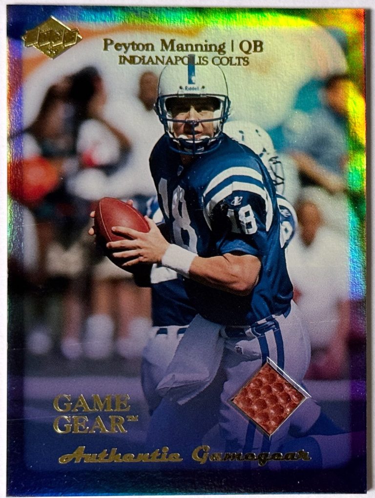 Peyton Manning  1999 Collector's Edge Game Gear Card #PM4 IndianapolisnColts/HOF