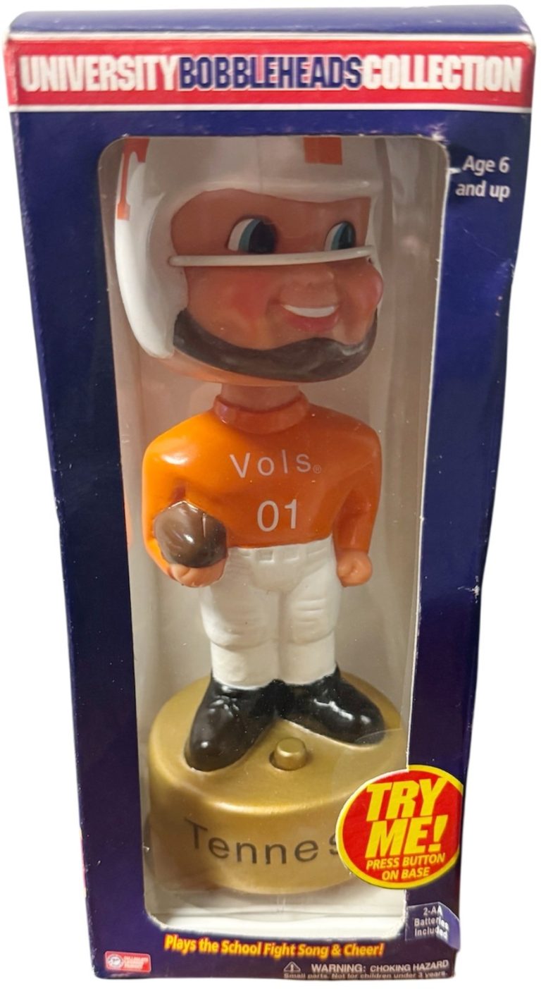 Tennesse Volunteers 2002 Gemmy Talking University Bobblehead New - Not Working