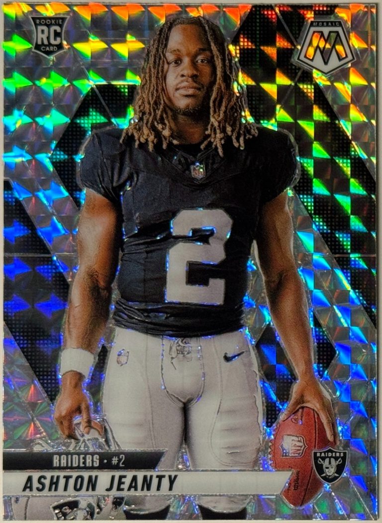 Ashton Jeanty 2025 Panini Mosaic Rookie Silver Card #287 -(Las Vegas Raiders)