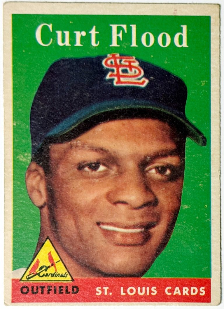 Curt Flood 1958 Topps Rookie Card (RC) #464 (St. Louis Cardinals)
