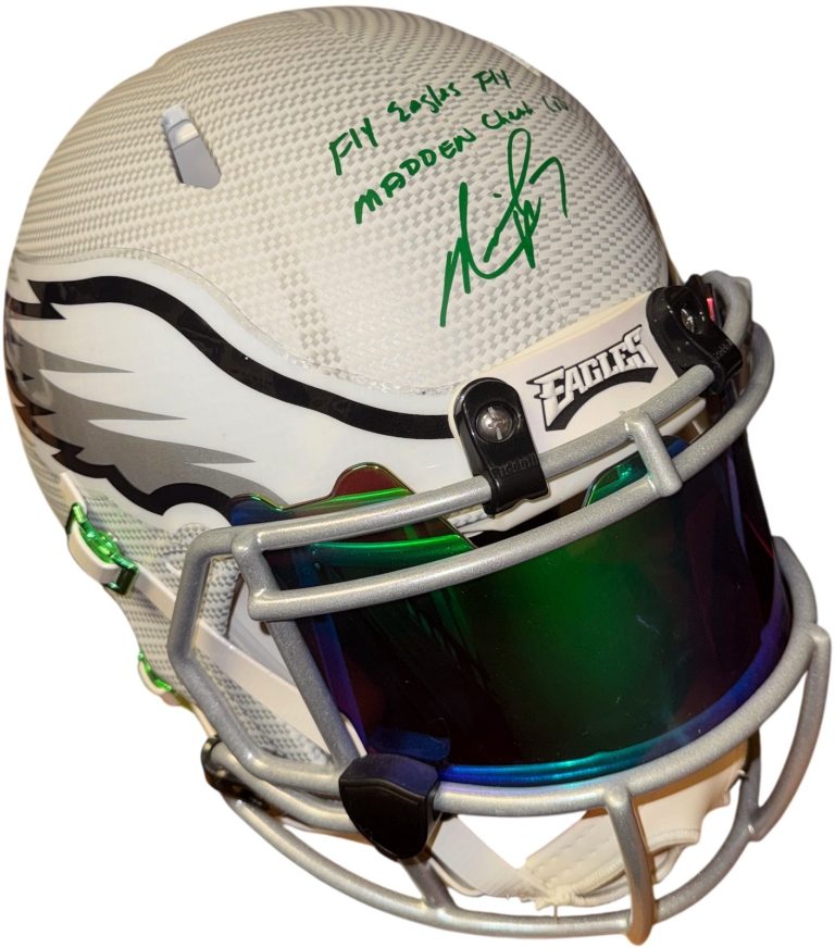Michael Vick signed Eagles SpeedFlex FS Authentic Hydro Helmet/Madden Visor- BAS