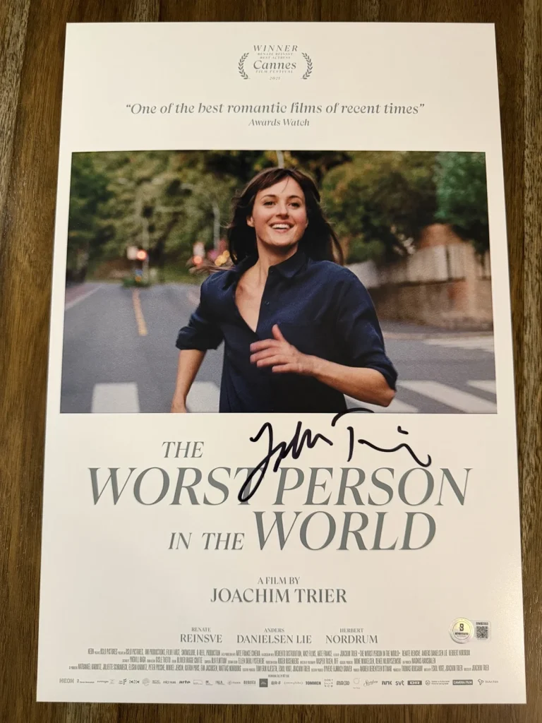 Joachim Trier ‘The Worst Person' Director Signed 12x18 Photo Beckett