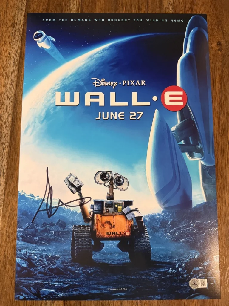 Andrew Stanton ‘WALL-E’ Movie Director Signed 12x18 Photo Beckett Walle