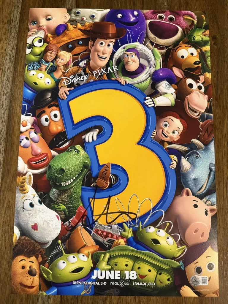 Andrew Stanton ‘Toy Story 3’ Movie Writer Signed 12x18 Photo Beckett Three