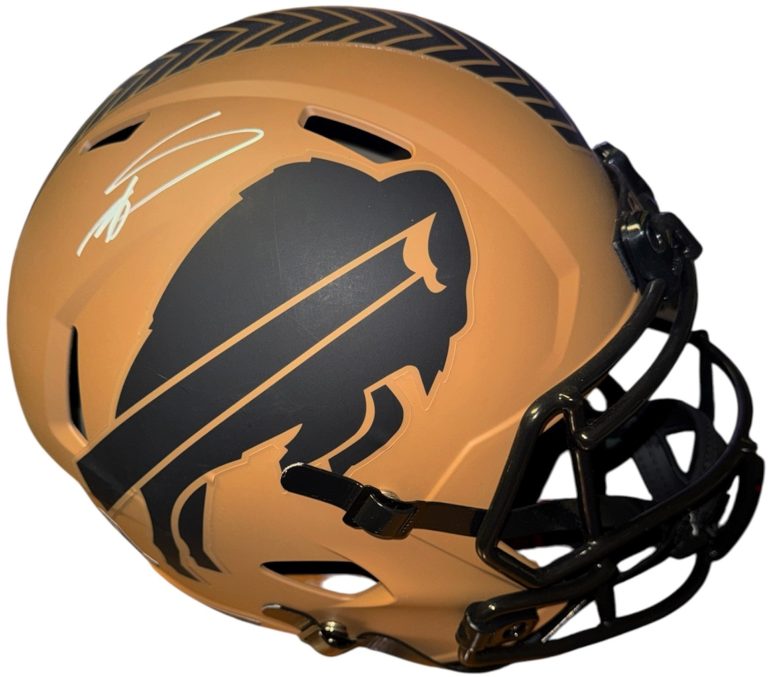 Stefon Diggs signed Bills Salute to Service Riddell  FS Speed Rep Helmet-BECKETT