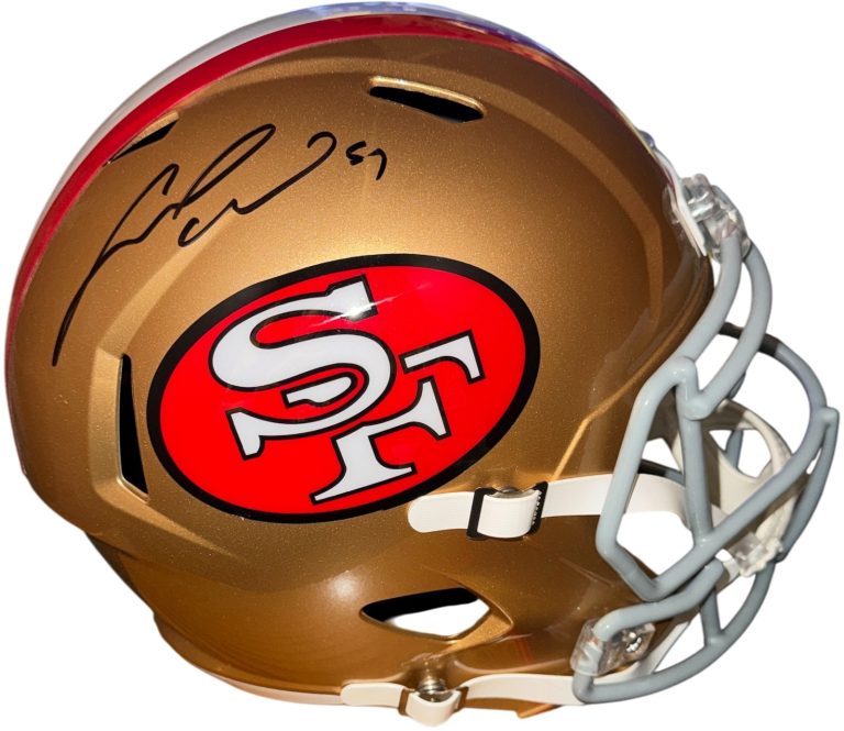 Fred Warner signed San Francisco 49ers Riddell NFL FS Speed Rep Helmet - Beckett