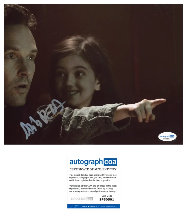 Abby Ryder Fortson ‘Ant-Man’ Signed 8x10 Photo 'Cassie Lang' ACOA Antman