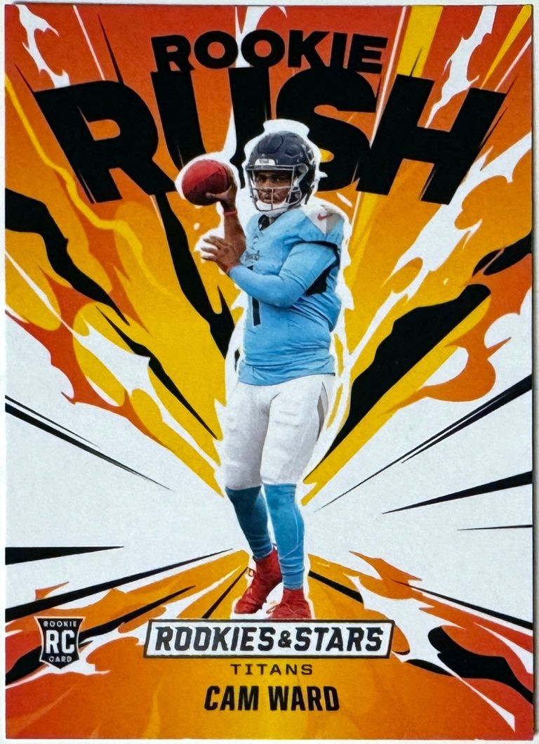 Cam Ward 2025 Panini Rookies & Stars Rookie Rush Card (RC) #3 (Tennessee Titans)