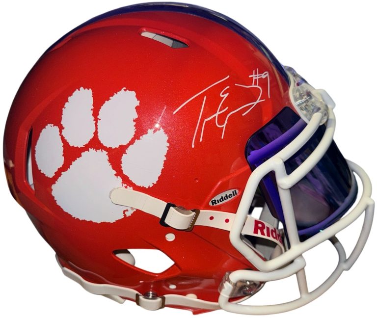Travis Etienne signed Clemson Tigers Riddell NCAA FS Authentic Helmet/Visor- BAS