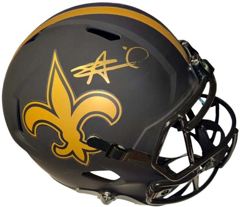 Alvin Kamara signed New Orleans Saints NFL Riddell FS Eclipse Rep Helmet-Beckett