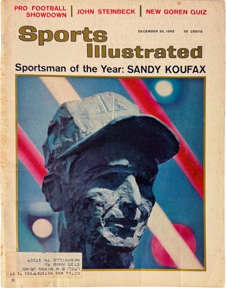 Sports Illustrated Full Magazine 12/20/1965 Sandy Koufax/Sportsman of the Year
