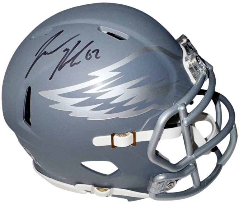 Jason Kelce signed Philadelphia Eagles Riddell Slate Speed Mini Helmet #62 - PSA