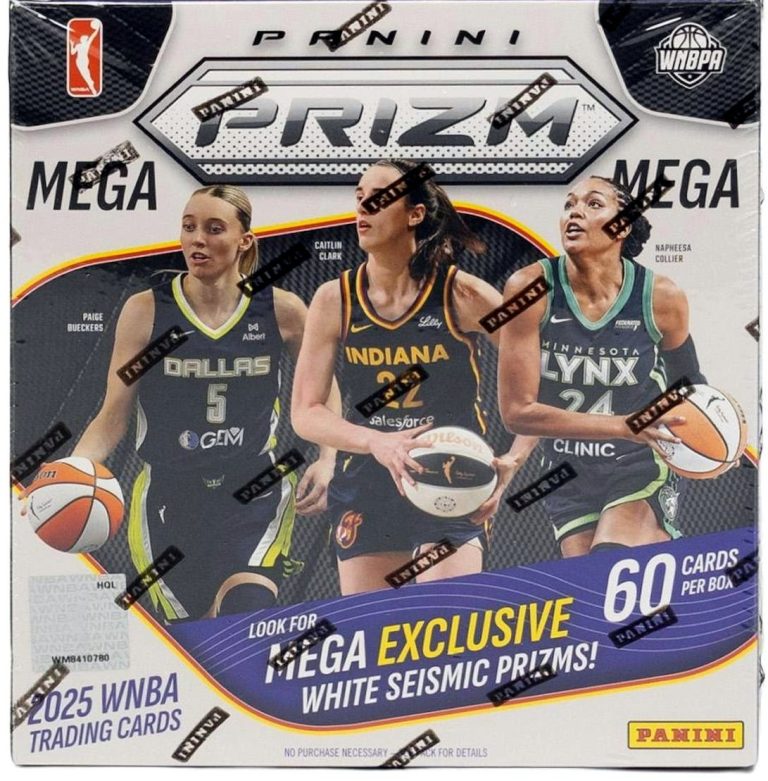 2025 Prizm WNBA Basketball Mega Box- 6PK/10CPP/60CPB White - New/Factory Sealed