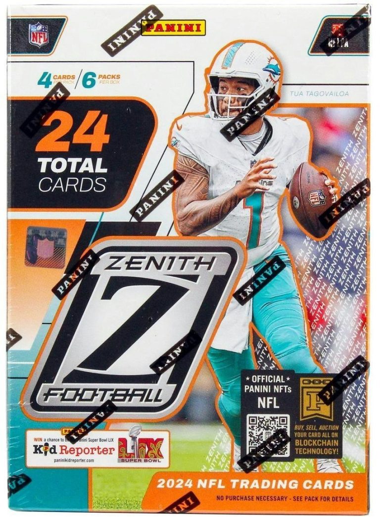 2024 Panini Zenith NFL Football Blaster Box-6PK/4CPP/24CPB - New/Factory Sealed