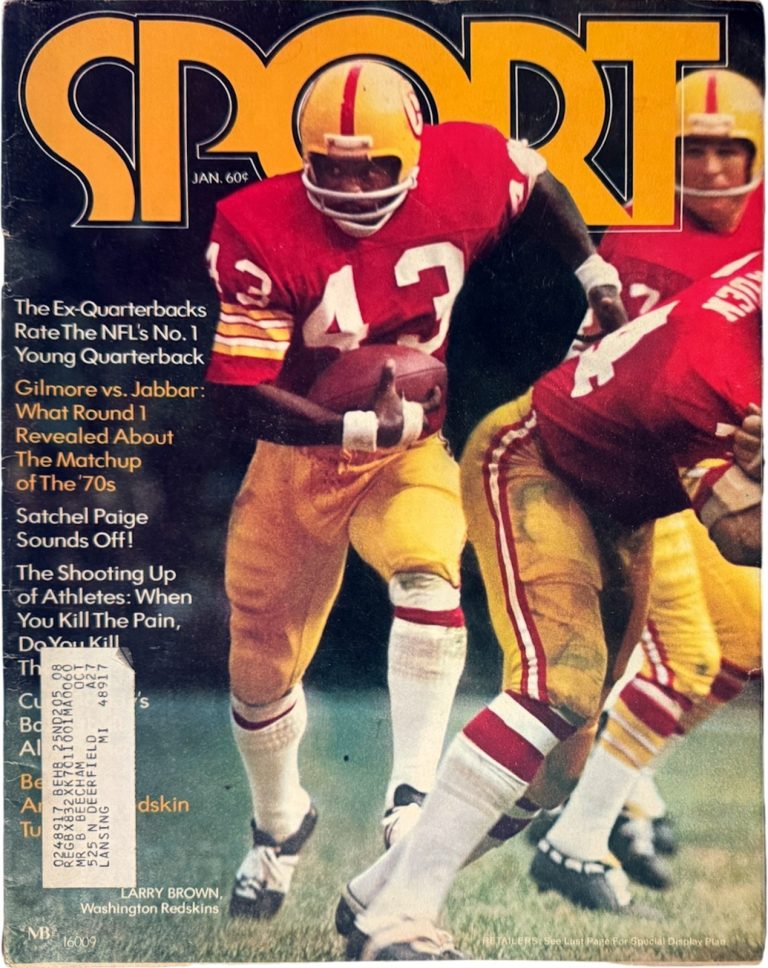 Sport Full Magazine January 1972- Larry Brown/Washington (with label)