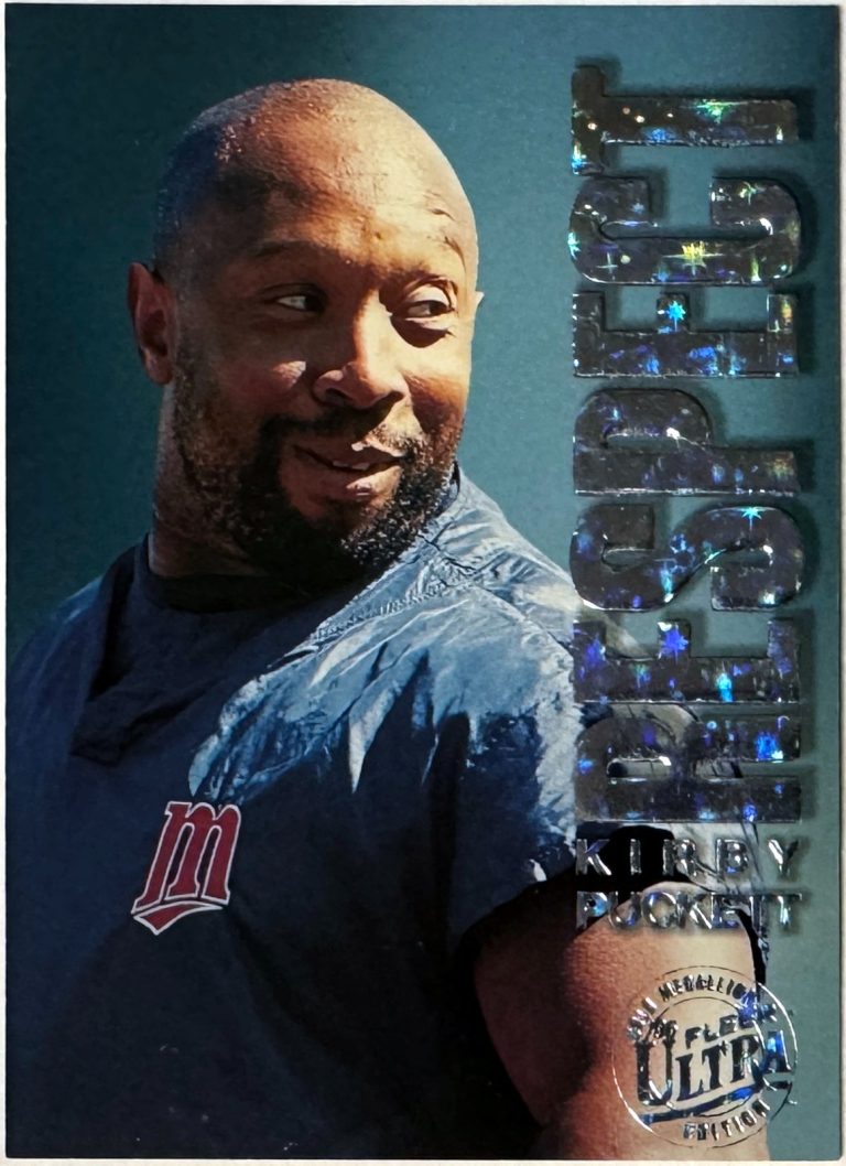 Kirby Puckett 1996 Fleer Ultra Respect Gold Medallion Card #6  (Minnesota Twins)