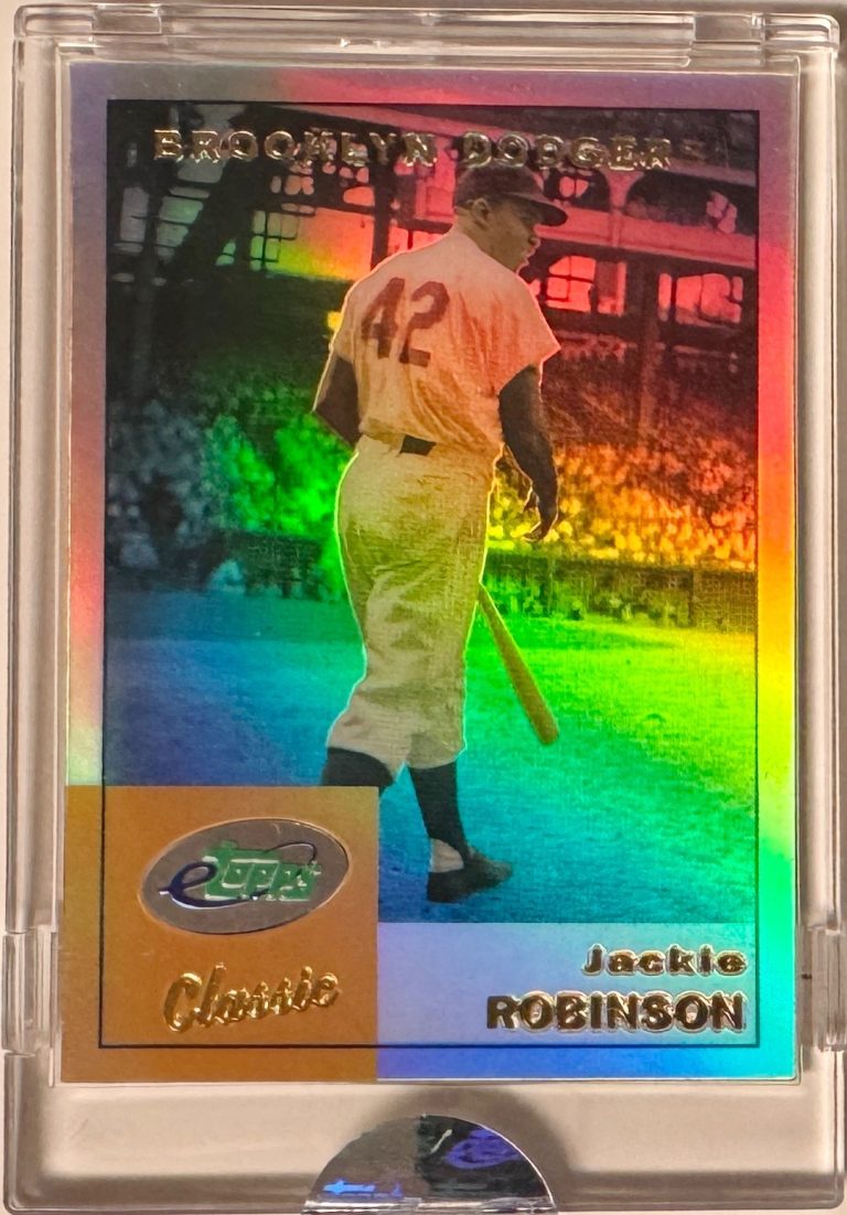 2002 eTopps Classic Jackie Robinson Refractor #ETC16 MLB Card - Factory Sealed