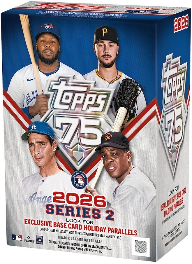 2026 Topps Series 2 MLB Baseball Blaster Box- 6PK/12CPP/72CPB New/Factory Sealed