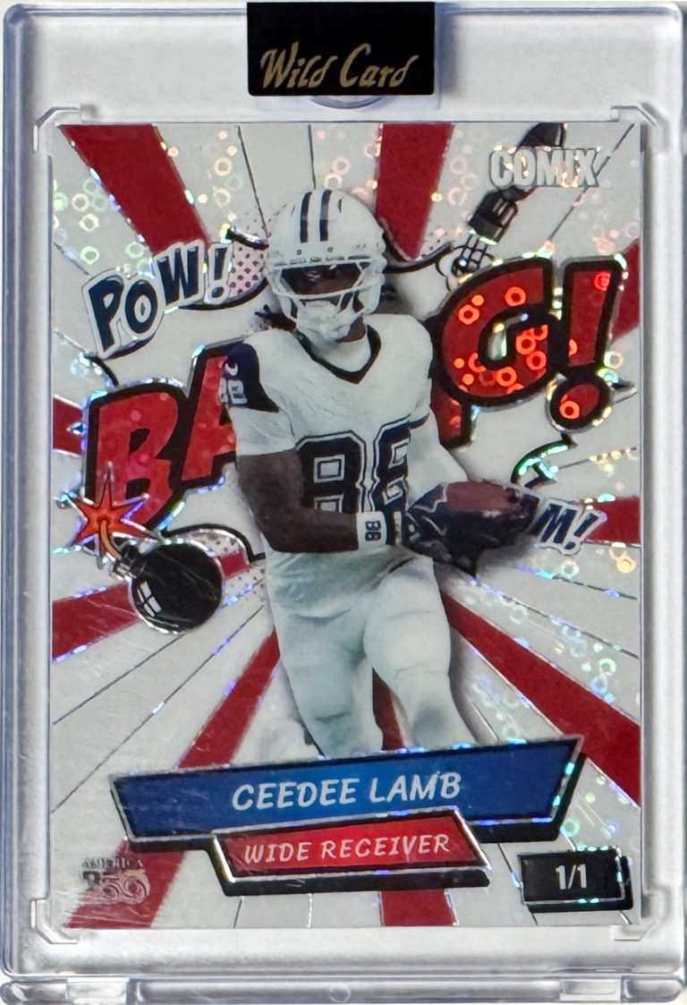 CeeDee Lamb 2026 Wild Card Comix America 250 BANG! Card 1/1 #ACWH-CL Cowboys