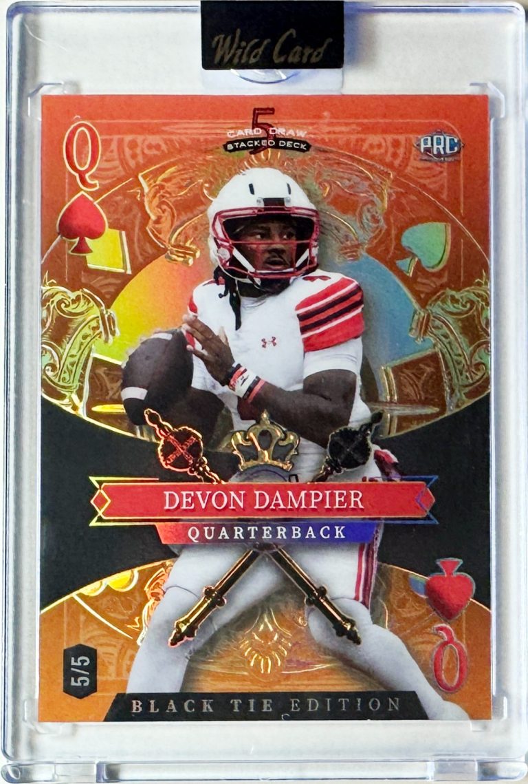 Devon Dampier 2026 Wild Card 5 Card Draw Black Tie Queen RC Card /5 #SDPS-DDN