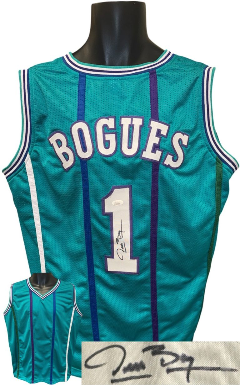 Muggsy Bogues signed Charlotte  TB Custom Stitched Pro Basketball Jersey XL- JSA