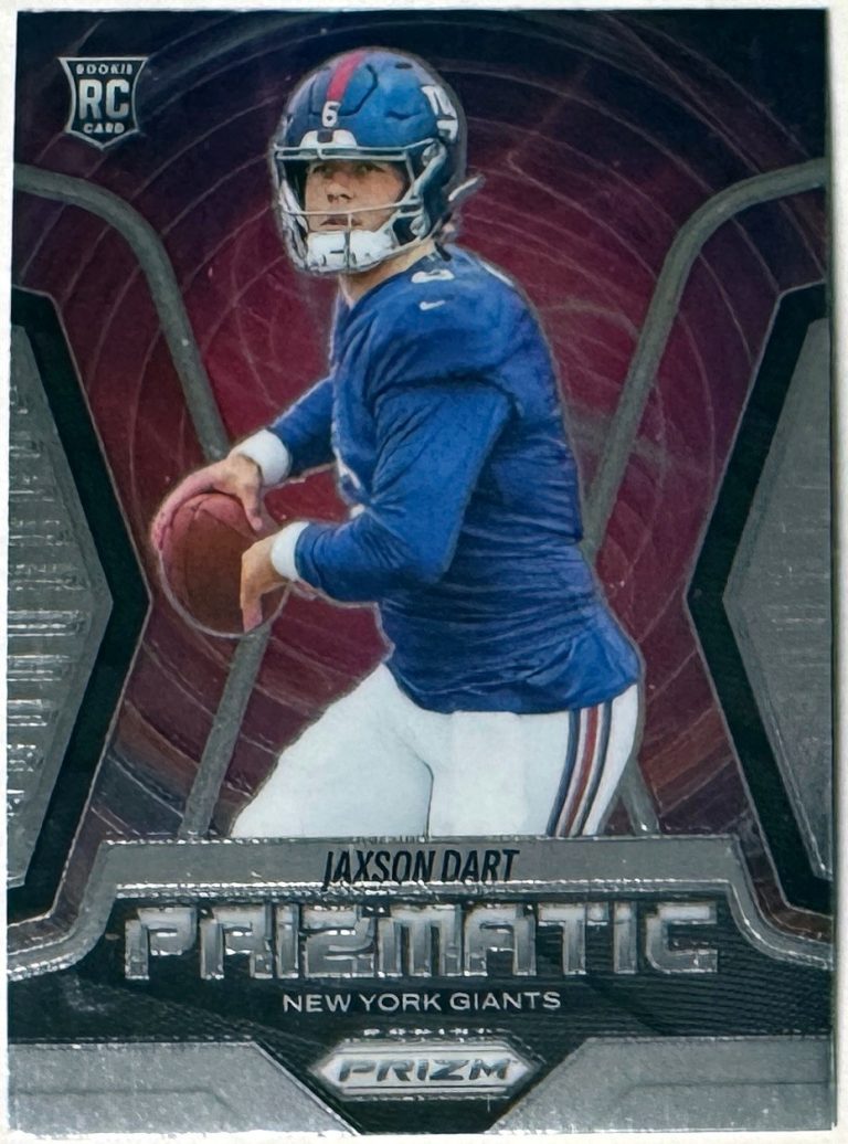 Jaxson Dart 2025 Panini Prizm Prizmatic Rookie Card (RC) #6  (New York Giants)