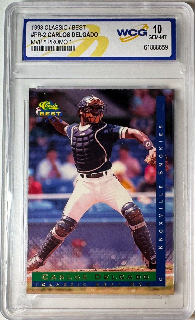 Carlos Delgado 1993 Classic/Best MVP Promo Card #PR-2- WCG Graded 10 Gem Mint