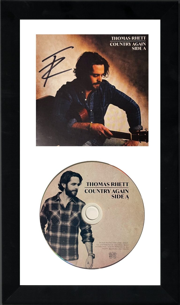 Thomas Rhett signed 2021 Country Again Side A Album Booklet w/CD Framed - JSA