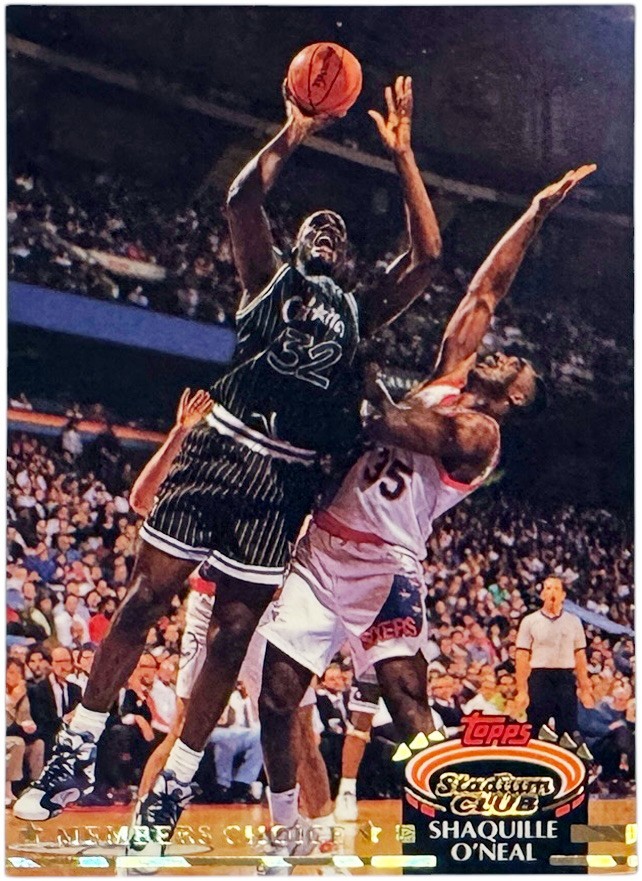 Shaquille O'Neal 1992-93 Stadium Club Members Choice Rookie Card (RC)  #201