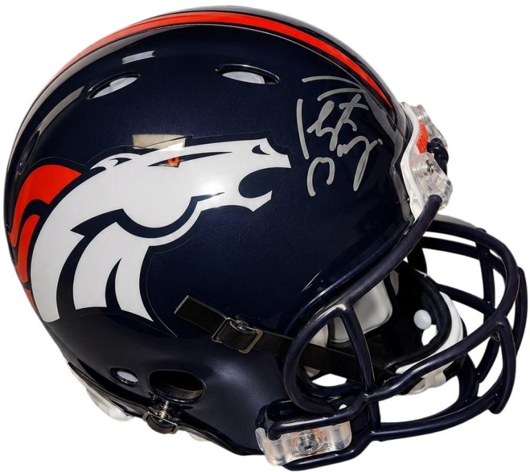 Peyton Manning signed Denver Broncos Riddell FS AUTHENTIC Speed Helmet- Fanatics
