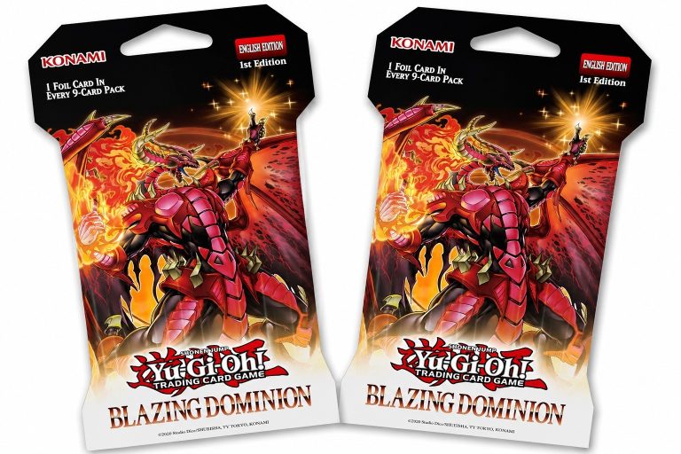 Yu-Gi-Oh Blazing Dominion Konami 9-Card Pack w/ Foil Card x2 - Brand New/SEALED