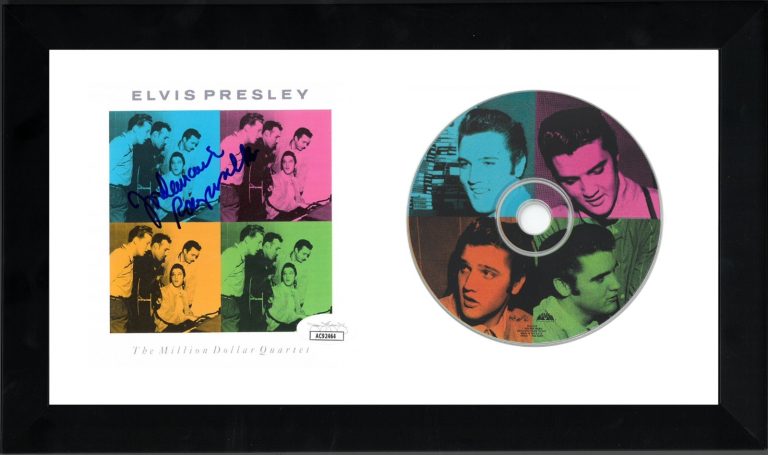 Elvis Presleys Jordainaires Ray Walker signed 1990 Million Dollar Quartet CD JSA