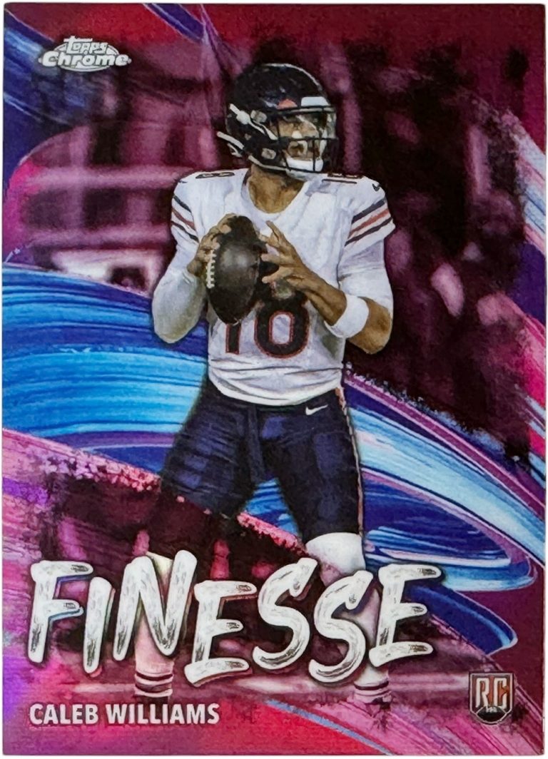 Caleb Williams 2024 Topps Chrome Finesse Pink Refractor Rookie Card #F-1 (Bears)