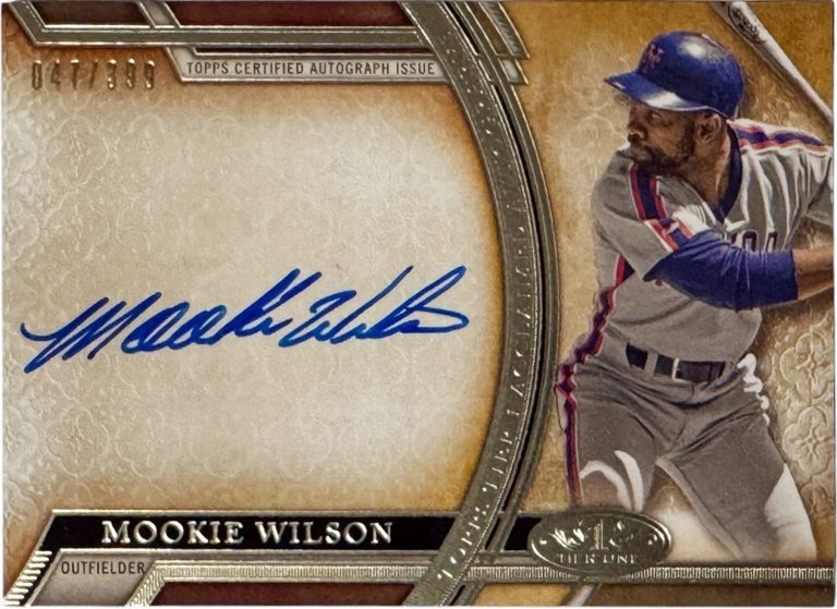 Mookie Wilson signed 2015 Topps Tiered One Acclaimed On Card Auto /399 #AA-MWN