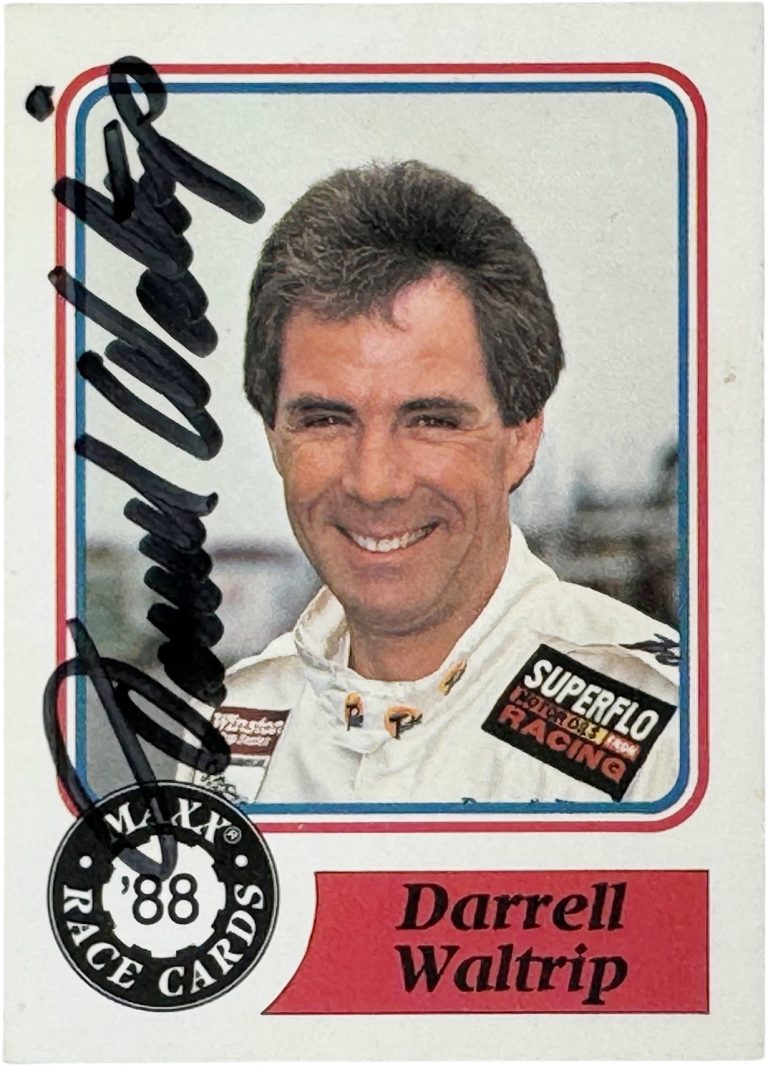 Darrell Waltrip signed 1988 Maxx Charlotte Superflo Rookie On Card Auto #10  COA