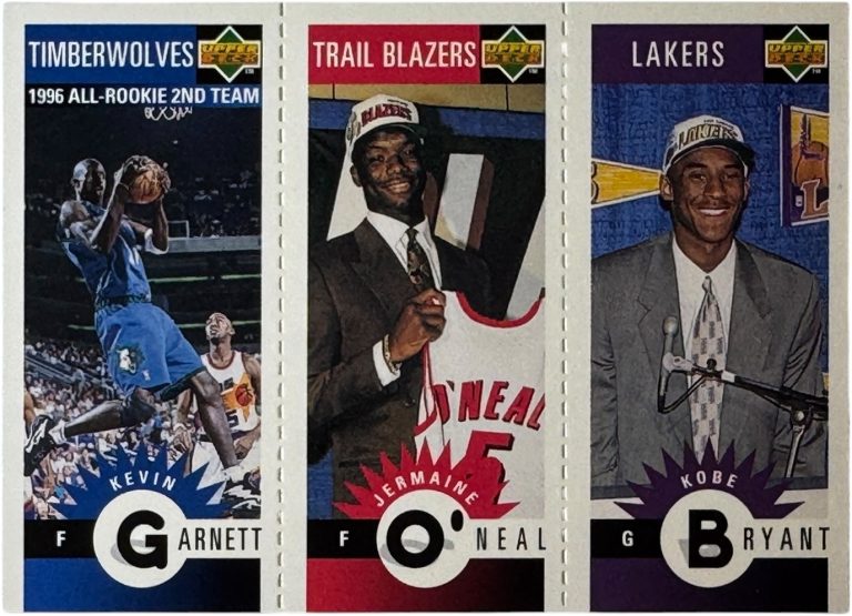 Kobe Bryant 1996-97 Upper Deck Collector's Choice RC Card #M129  Garnett/O'Neal