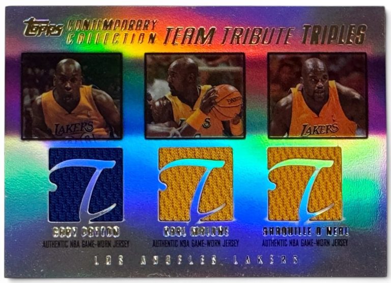 Shaquille O'Neal 2003-04 Topps Contemporary Game Worn Triple Jersey Card  /250