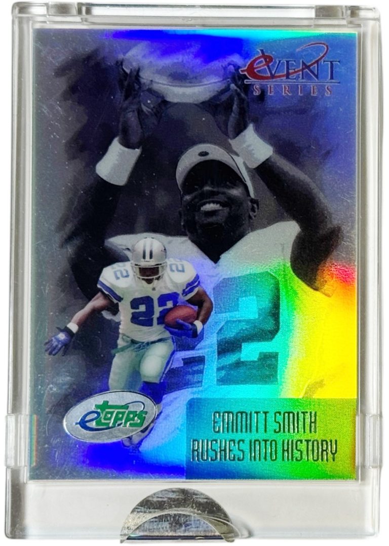 Emmitt Smith 2002 eTopps Event Series Rushes Into History Card #ES6 (Sealed/HOF)