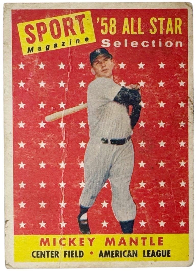 Mickey Mantle 1958 Topps All Star Card #487  - (New York Yankees/HOF/500 HR)
